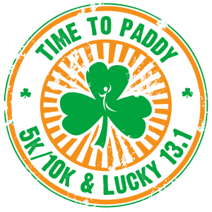 Time to Paddy 5k/10k & Lucky 13.1 - Fayetteville logo